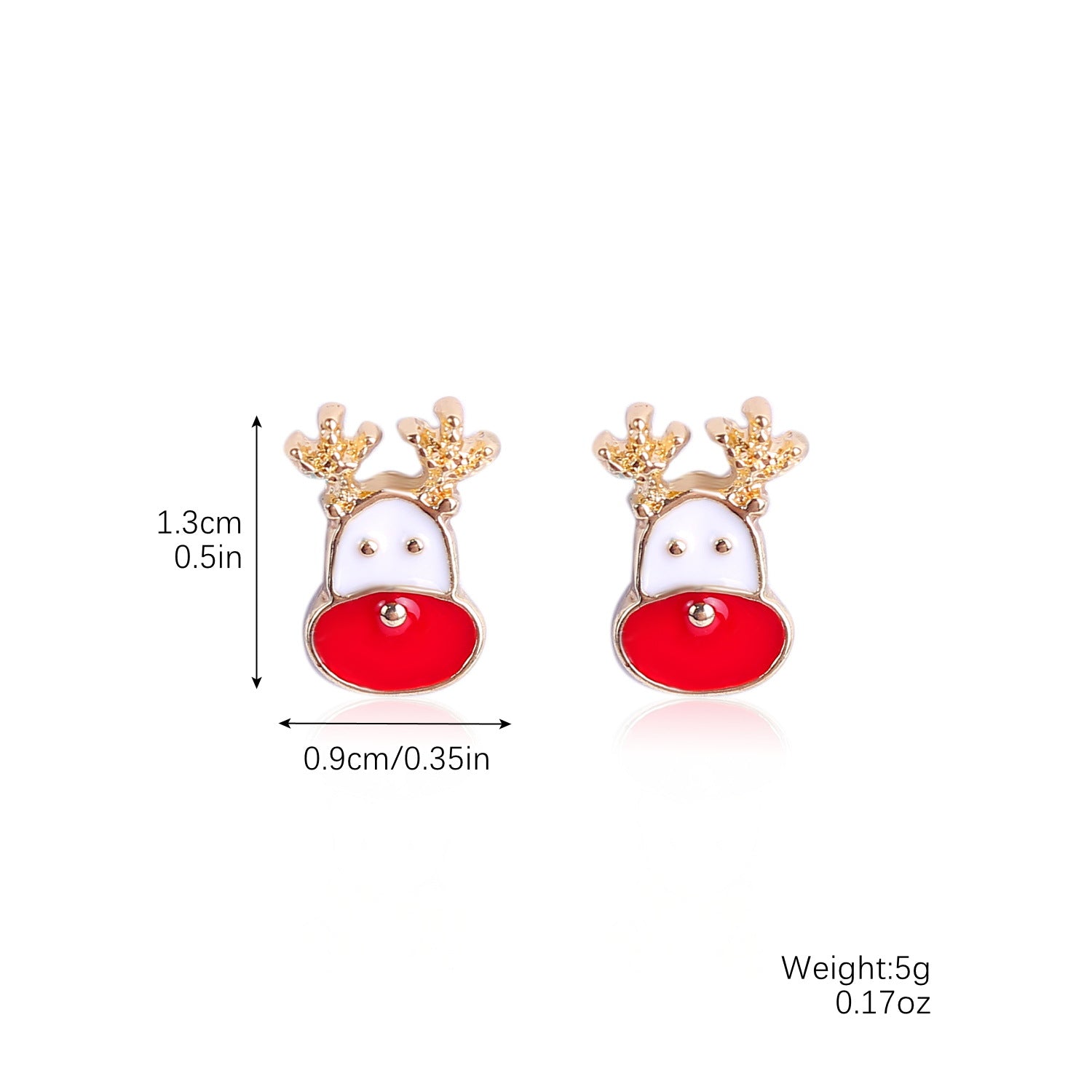 Wholesale Christmas Earrings Set with Diamond Snowflake Christmas Alloy Earrings